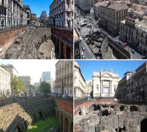 la storia dell’anfiteatro romano a catania.