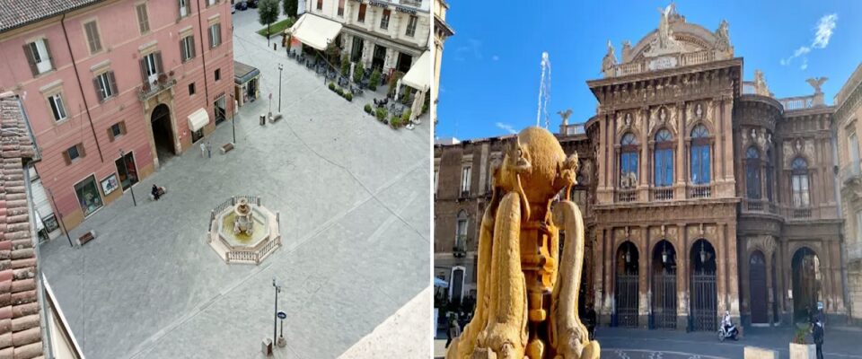 la fontana dei delfini in piazza bellini a catania 02